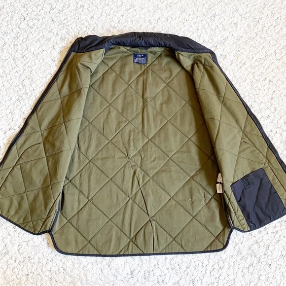 J. Crew Factory Walker Quilted Zip Vest, Black Olive Green, Small - Picture 5 of 11